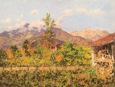 Enrico Reycend (1855-1928)paesaggio