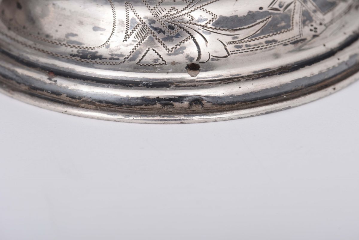 Coppia di Candelieri in Argento, Impero Austro-ungarico, Bolli in Uso dal 1866 al 1922