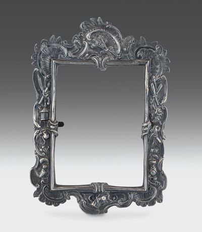 Cornice in Argento Sbalzato e Cesellato, Repubblica Veneta XVIII Secolo (apparentemente Privo di ...
