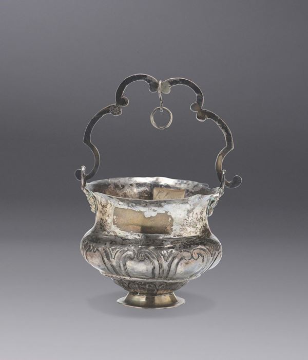 A small silver bucket, Palermo, 18th century