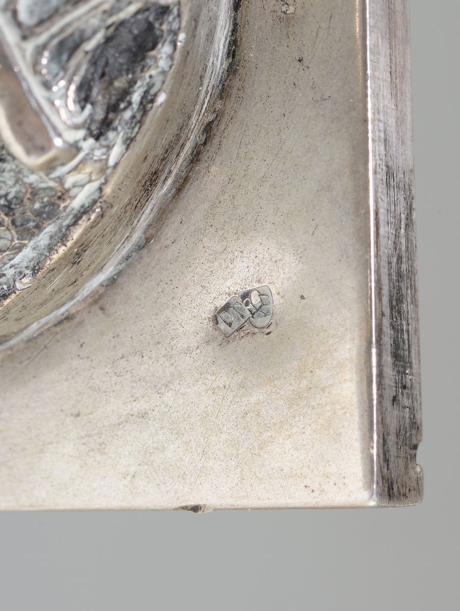 Bella Fusione in Argento Raffigurante il Dio Hermes (mercurio). Punzoni Italiani del XX Secolo