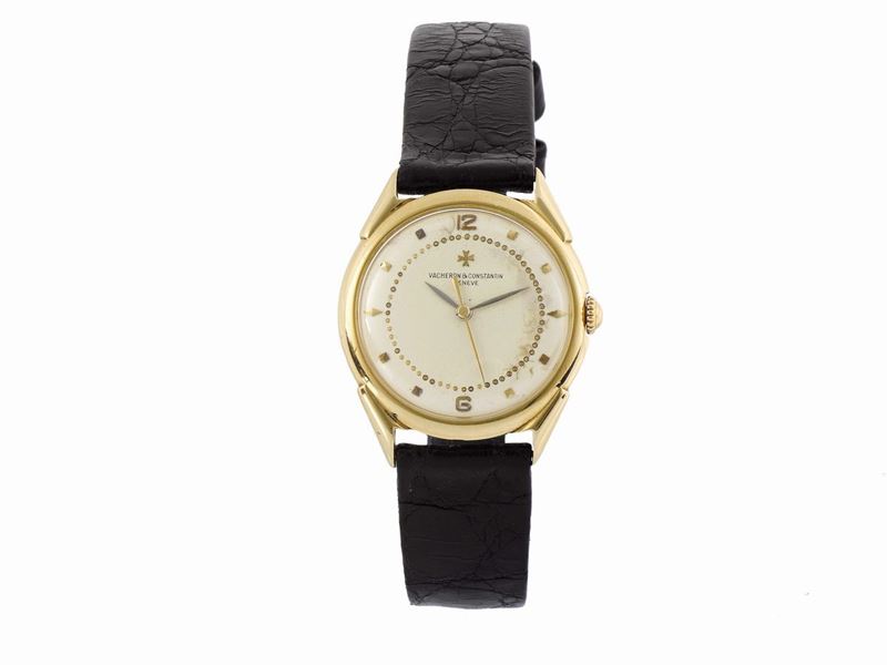 VACHERON & CONSTANTIN, Geneve, case No. 336400, Ref.4892, 18K yellow gold wristwatch with an 18K Vacheron Constantin buckle. Made circa 1950  - Auction Watches and Pocket Watches - Cambi Casa d'Aste