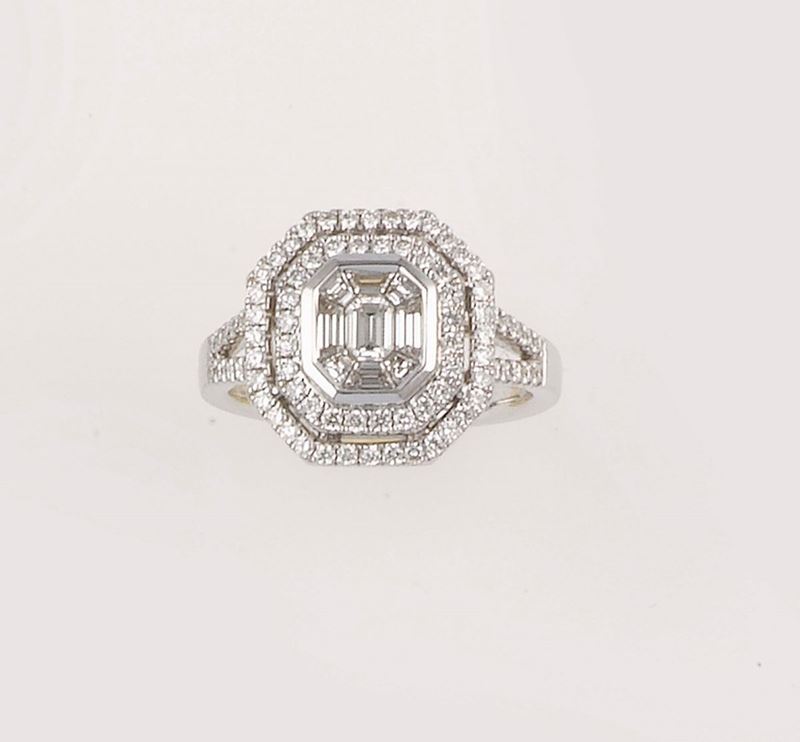 Anello con diamanti  - Asta Jewels - II - Cambi Casa d'Aste