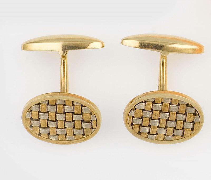A pair of gold cufflinks  - Auction Jewels - II - Cambi Casa d'Aste