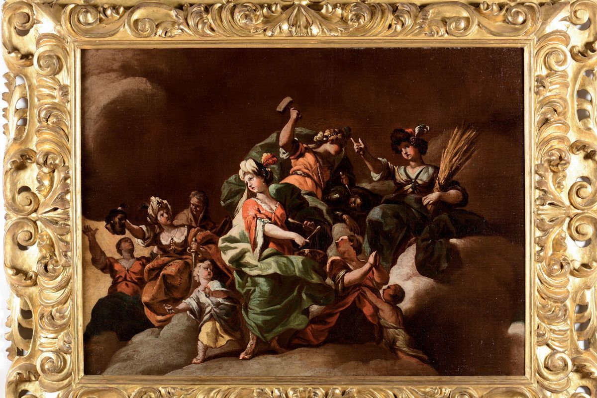 Giovanni Camillo Sagrestani (firenze 1660-1731)scena Allegorica Scena Allegorica
