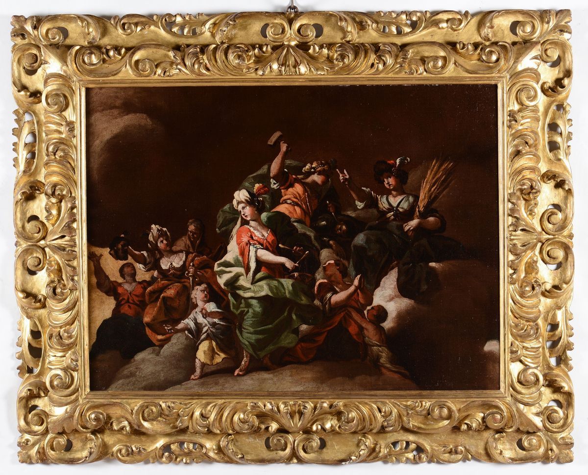 Giovanni Camillo Sagrestani (firenze 1660-1731)scena Allegorica Scena Allegorica