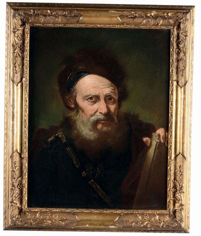 Giuseppe Nogari (venezia 1699 - 1763)ritratto di Vecchio con Barba Ritratto di Fanciullo