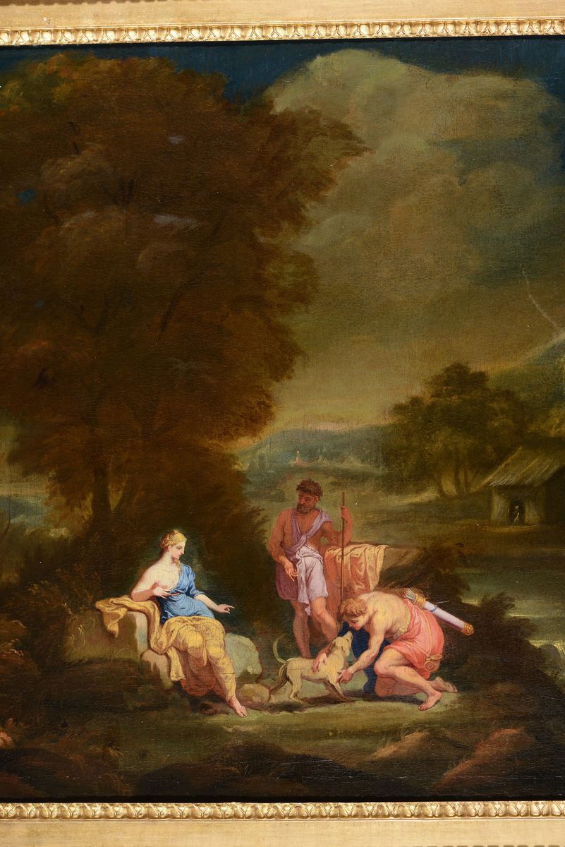 Pieter Mulier Detto il Tempesta (haarlem 1637 - Milano 1701), Bottega Dipaesaggio con Diana e i P...