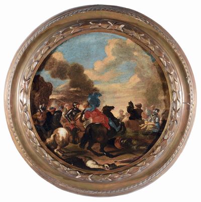 Pittore Napoletano del XVII Secolobattaglie