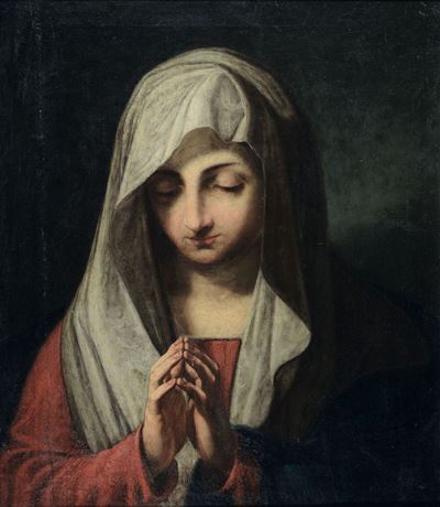 Giovan Battista Salvi Detto il Sassoferrato (sassoferrato 1609 - Roma 1685), Scuola Dimadonna Ora...