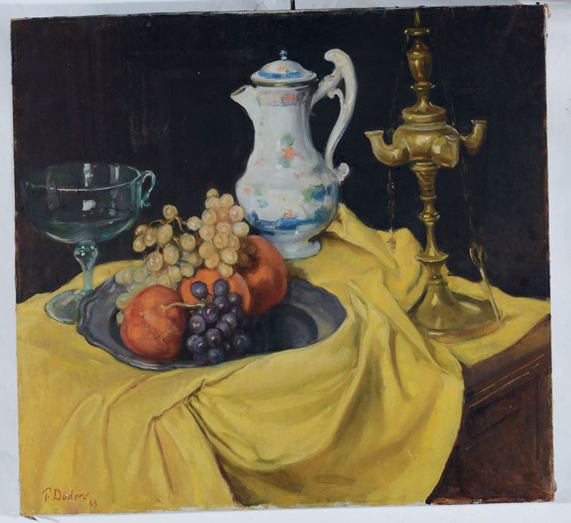 Pietro Dodero (1882-1967) Natura morta con frutta, 1963  - Auction 19th and 20th Century Paintings - Cambi Casa d'Aste