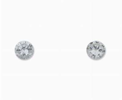 Pariglia di Diamanti Taglio Brillante di Ct 2,05 e 2,04