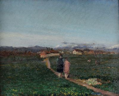 Andrea Furer (1890-1952)in Aperta Campagna Verso Sera