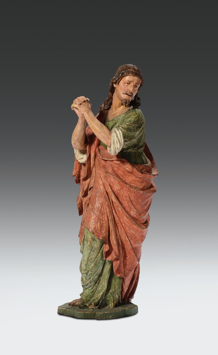 Importante Gruppo Ligneo per Sacro Monte Raffigurante la Deposizione. Scultore Lombardo Attivo tr...
