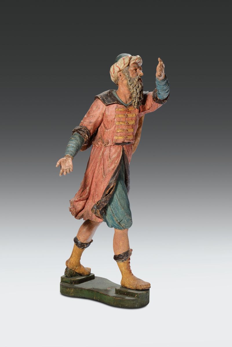 Importante Gruppo Ligneo per Sacro Monte Raffigurante la Deposizione. Scultore Lombardo Attivo tr...