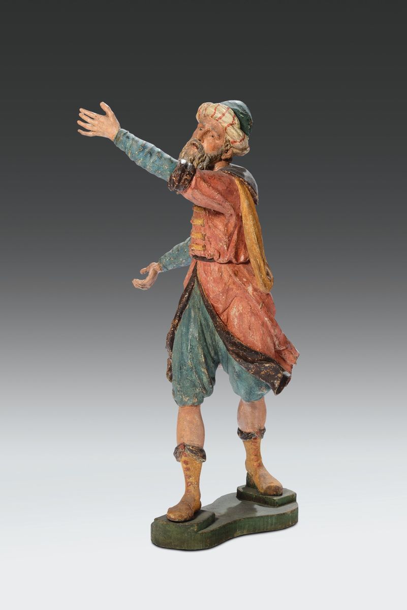 Importante Gruppo Ligneo per Sacro Monte Raffigurante la Deposizione. Scultore Lombardo Attivo tr...