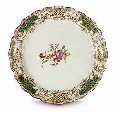 Raro Piatto Pesaro, Fabbrica Casali e Callegari , Circa 1770-1775
