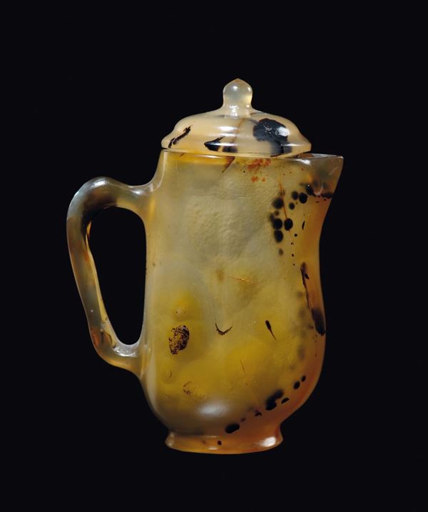 A small stone (agate?) jug or alabaster, Florence, 16th century