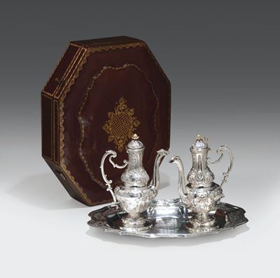 Servizio di Eucarestia in Argento Fuso Sbalzato e Cesellato, Argenterie G. Bortolotti, Roma 1770