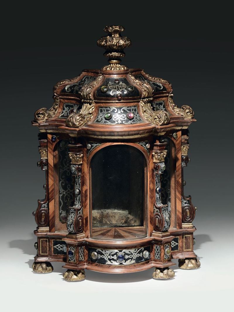 An important baroque style case. Ausberg, 18th century  - Auction Sculpture and Works of Art - Cambi Casa d'Aste
