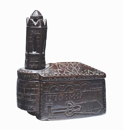 Modellino in Legno del Santo Sepolcro, Saliera (?). Europa, Spagna o Palestina XVIII Secolo