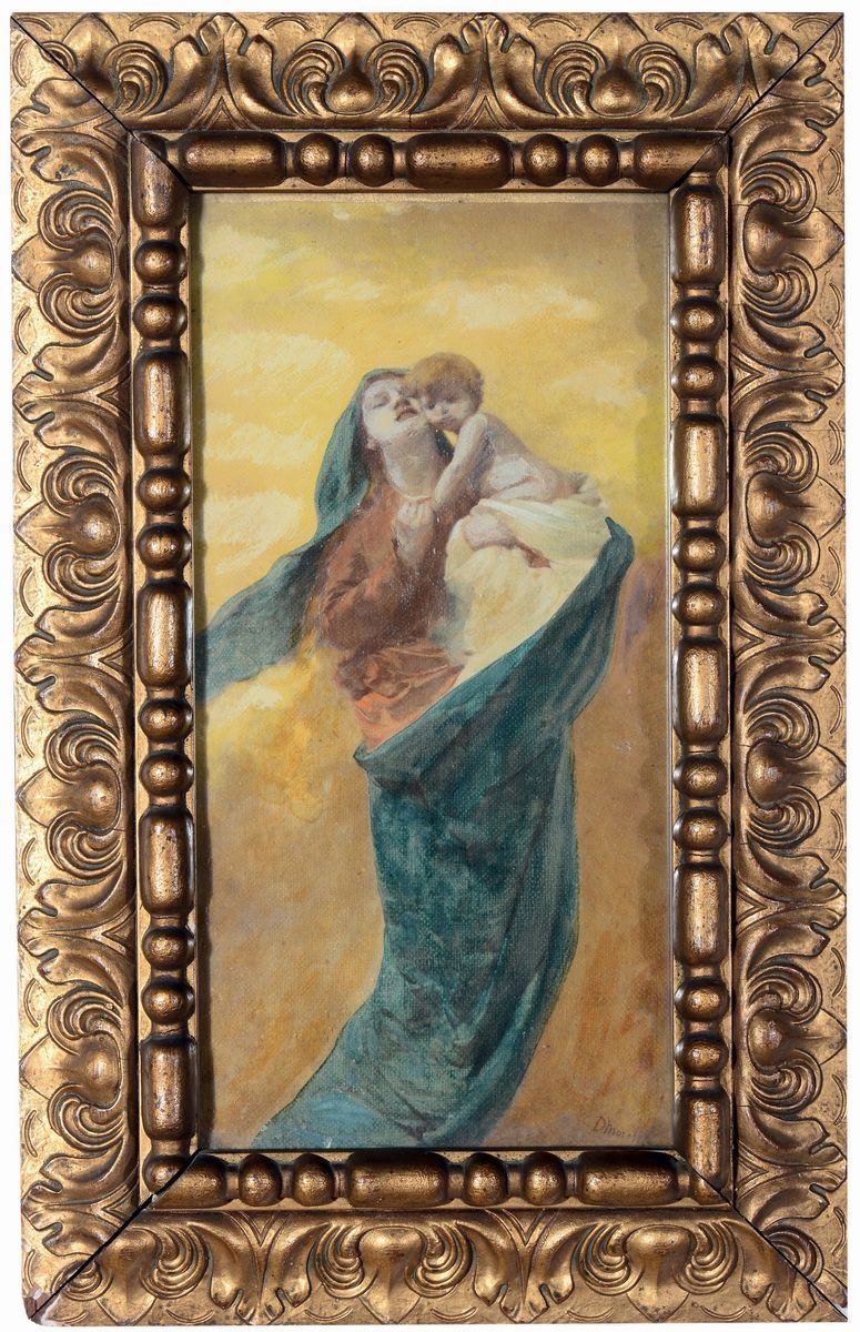 Anonimo del XX secolo Madonna con Bambino  - Auction 19th and 20th Century Paintings - Cambi Casa d'Aste
