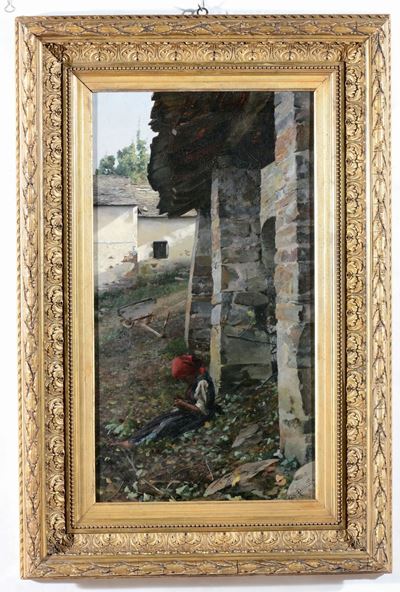 Stefano Bruzzi (1835-1911)L’ultimo Raggio di Sole, 1885 Circa