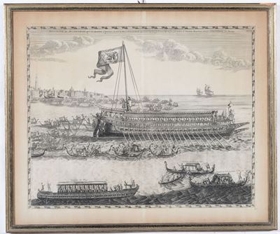 Pierre Mortierveduta di Venezia con Bucintoro
