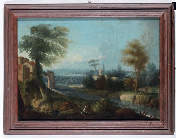Pittore Veneto del XVIII secolo Paesaggi campestri