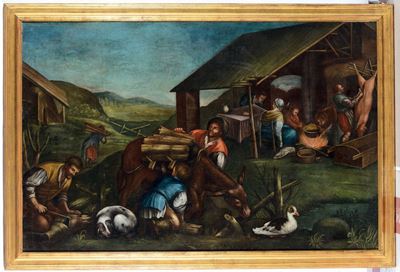 Jacopo da Ponte Detto Bassano (bassano del Grappa 1510/18-1592), Seguace Discena Contadina