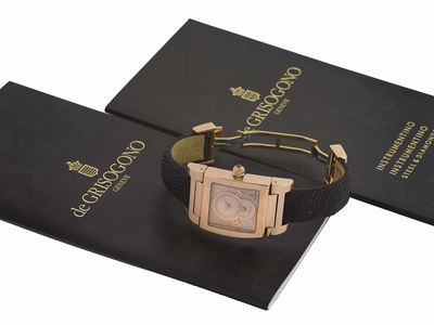 De Grisogono, Genève, “instrumentino”, Cassa No. 016506, Orologio da Polso, Doppio Fuso Orario, a...