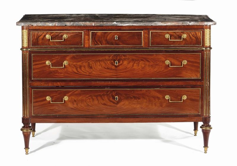 Comò a tre cassetti, XIX secolo  - Asta Antiquariato - Cambi Casa d'Aste