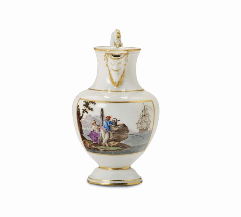 A Neapolitan coffee pot, Real Fabbrica Ferdinandea, 1790-1800  - Auction Majolica and porcelain from the 16th to the 19th century - Cambi Casa d'Aste
