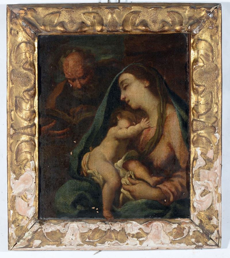 Scuola Lombarda del XVIII secolo Sacra Famiglia  - Auction Old Masters Paintings - Cambi Casa d'Aste