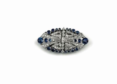 Douettes con Zaffiri Sri Lanka e Diamanti