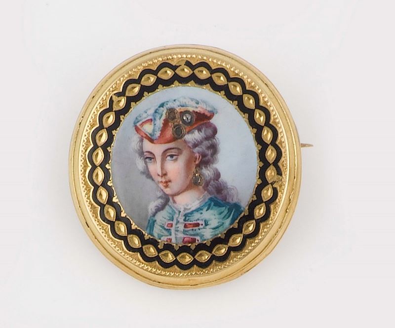 A miniature brooch  - Auction Jewels - II - Cambi Casa d'Aste