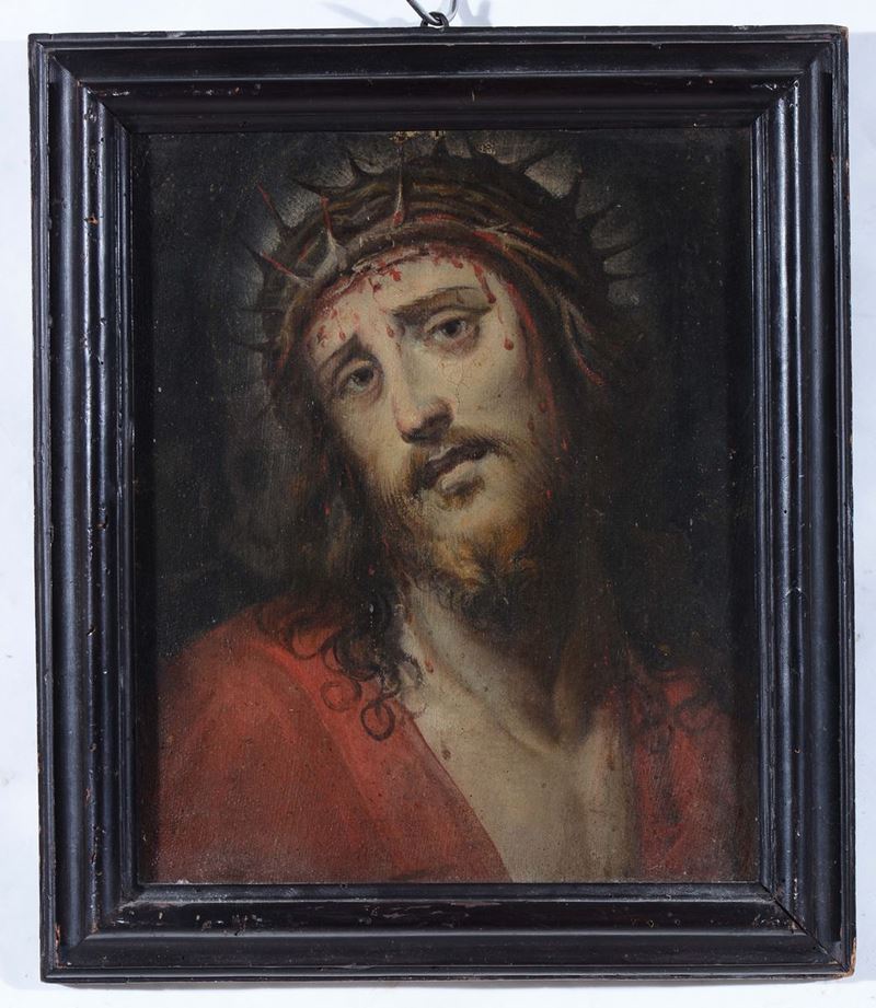 Scuola del XVIII secolo Gesù con corona di spine  - Asta Antiquariato - Cambi Casa d'Aste