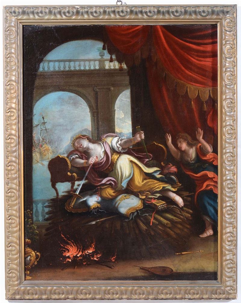 Scuola del XVIII secolo Suicidio di Didone  - Auction Fine Art - Cambi Casa d'Aste