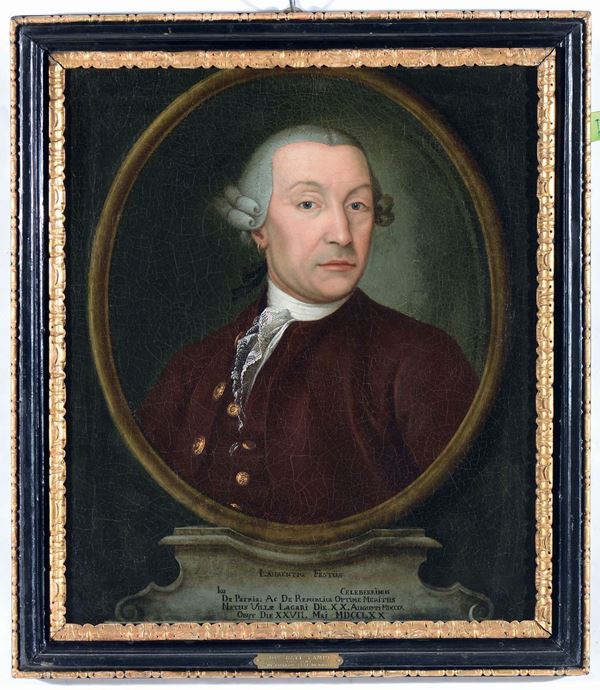 Giovanni Battista Lampi (Romeno 1751 - Vienna 1830) Ritratto di Lorenzo Festi, 1770