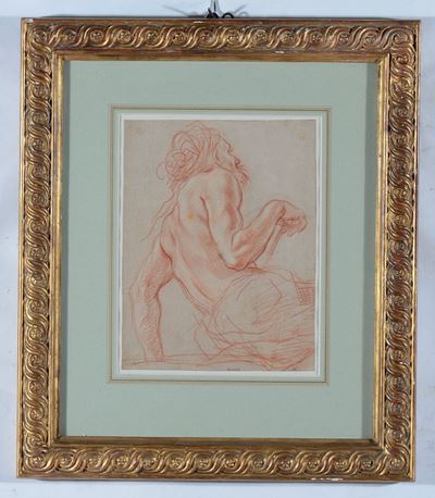 Domenico Maria Canuti (bologna 1625 - 1684)anziano di Schiena