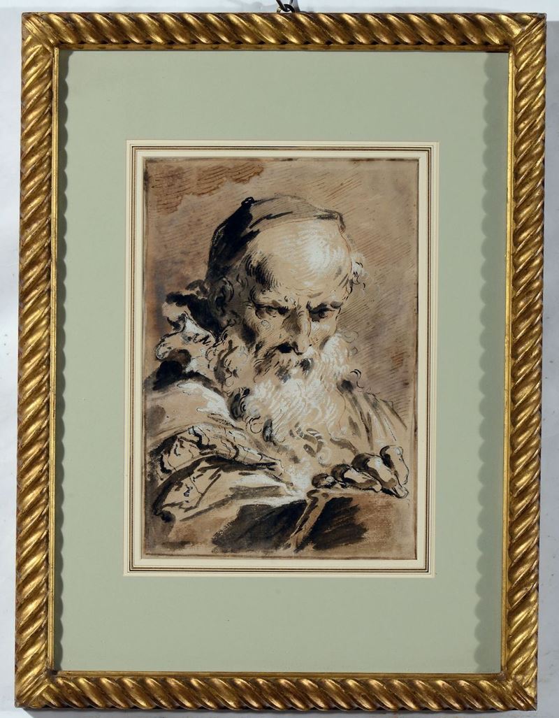 Pietro Antonio Novelli (1729-1804) Figura di evangelista  - Auction Old Masters Paintings - Cambi Casa d'Aste