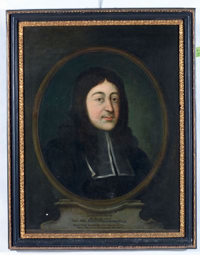 Scuola Italiana della Fine del XVII Secoloritratto di Lorenzo Festi Entro un Ovale Dipinto, 1693