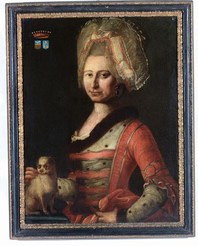 Scuola Italiana del XVIII Secoloritratto della Contessa Ursula Arcangela Saracini Balfort in Abit...