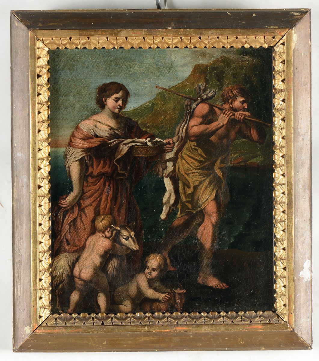 Scuola Italiana del XVII Secolocoppia di Scene Mitologiche