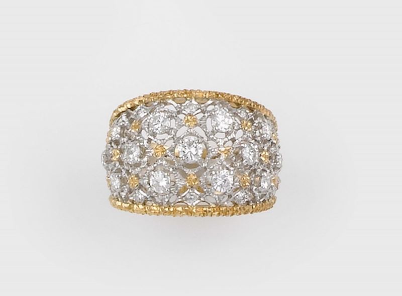 A gold and diamond ring  - Auction Jewels - II - Cambi Casa d'Aste