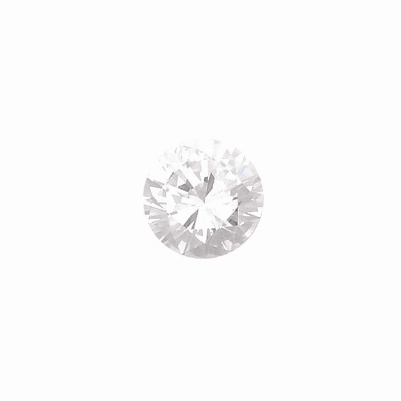 Unmounted round brilliant-cut diamond weighing 2,40 carats. R.A.G report  - Auction Fine Jewels - I - Cambi Casa d'Aste