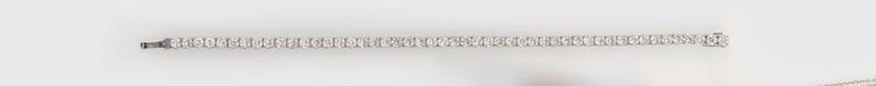 A diamond line bracelet  - Auction Jewels - II - Cambi Casa d'Aste