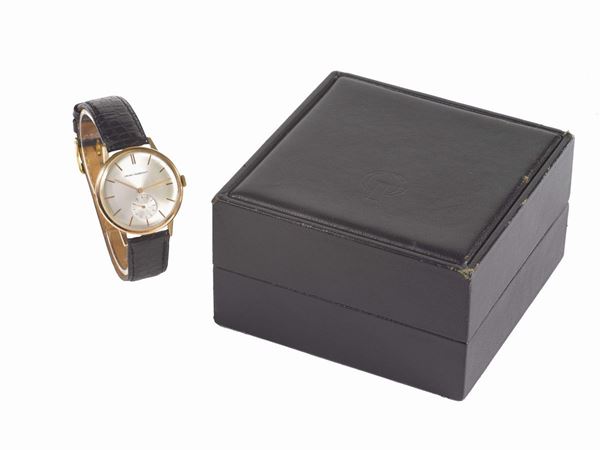 GIRARD PERREGAUX, orologio da polso, in oro giallo 18K. Accompagnato da scatola originale. Realizzato nel 1960