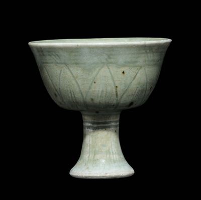 Coppa in Porcella Longquan Celdon, Cina, Dinastia Yuan/ming, XIV Secolo