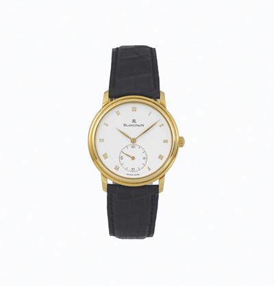Blancpain, No. 37, Orologio da Polso, in Oro Giallo 18k con Fibbia Blancpian in Oro. Accompagnato...